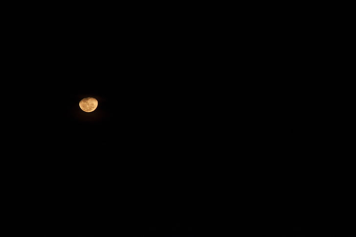 Blood moon, månen, natthimlen, astronomi, natt, kopia utrymme, mörka