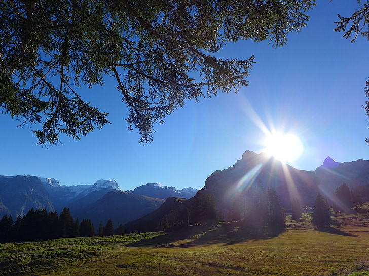braunwald, καιρικές συνθήκες, ουρανός, Καιρός για διάθεση, φως της ημέρας, βουνοκορφές, διάθεση