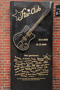 Beatles, starclub, Hamburg, mälestustahvel