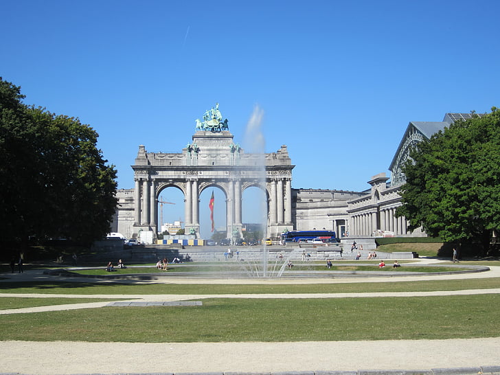 Bruselas, fuente, Bélgica, objetivo, Monumento