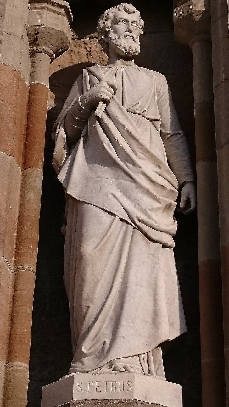 Apóstol, Peter, estatua de, Iglesia, religión, San, arquitectura