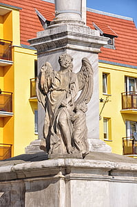 anıt, Pazar, PRUDNIK, Opole, sanatı, Polonya, eski şehir