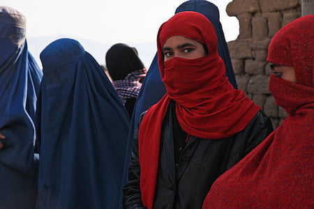 Afghanistan, jeune fille, burqa, cérémonie, apiculture, femmes, gens