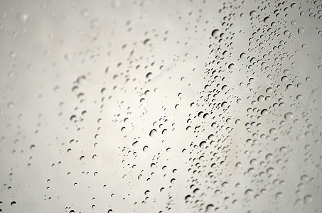 wody, krople wody, łazienka, wanną, wilgoć, krople deszczu, okno