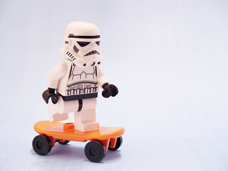 Stormtrooper, skate, Lego, patinagem, Star wars, skate, placa