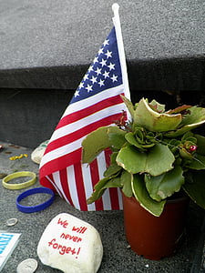 Pomnik, Lot 93, 9 11, Flaga, tragedia, 11 września, 9-11