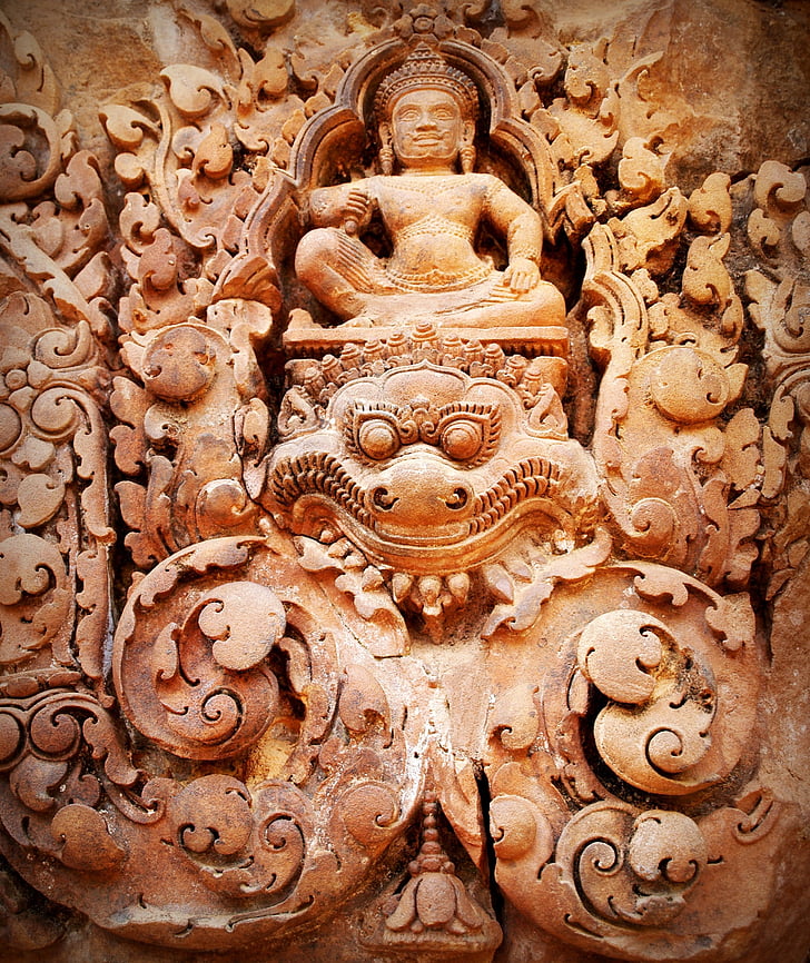 skörda, Siem, Kambodja, Angkor, Bayon, Wat, Asia