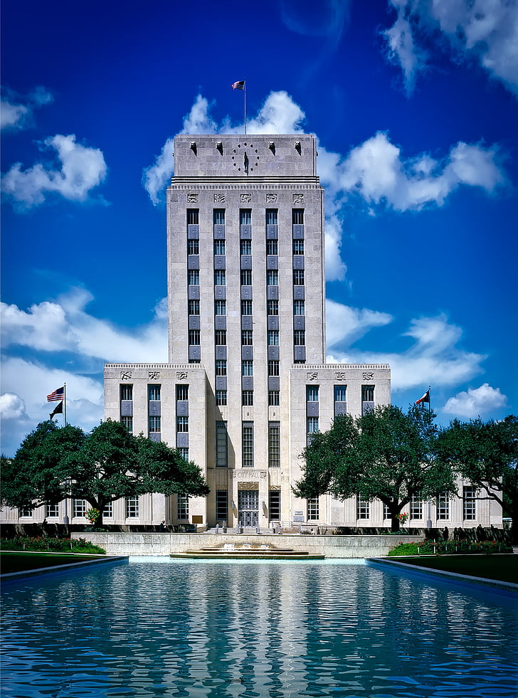 houston, texas, city hall, urban, government, landmark, historic