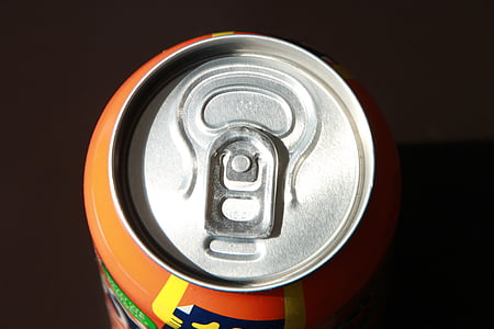 en aluminium, peut, Coca-Cola, cylindre, boisson, Fanta, orange