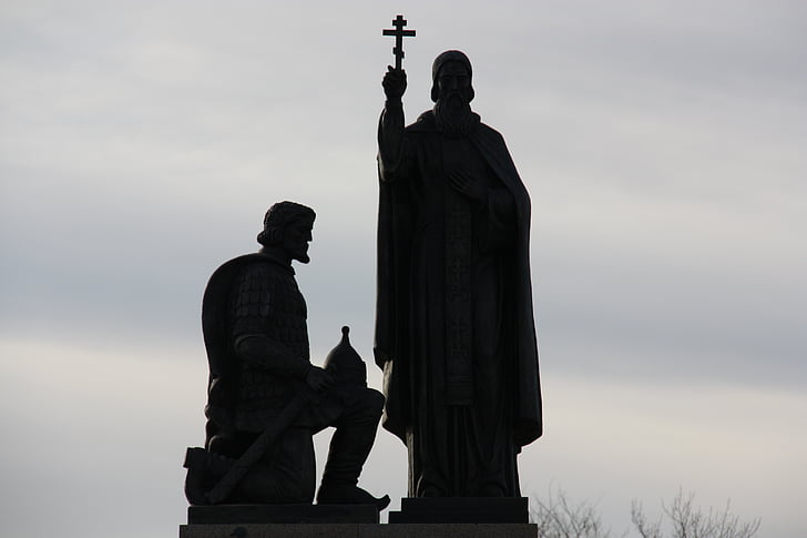 Monumento, Russia, Memorial, campo di Kulikovo, nuvole