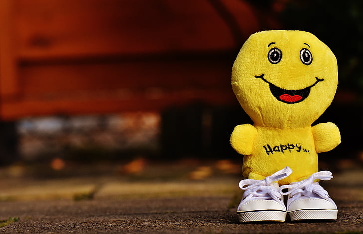 Smiley, risata, scarpe da ginnastica, divertente, Emoticon, emozione, giallo