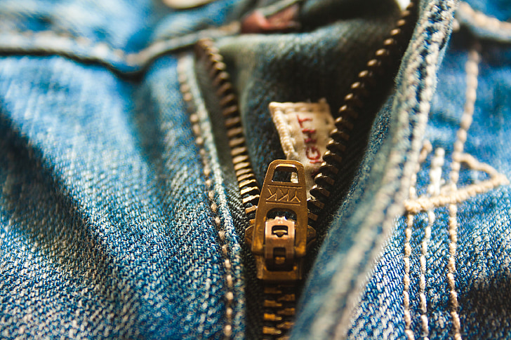 zip, zipper, fly, jeans, blue, pocket, fashion