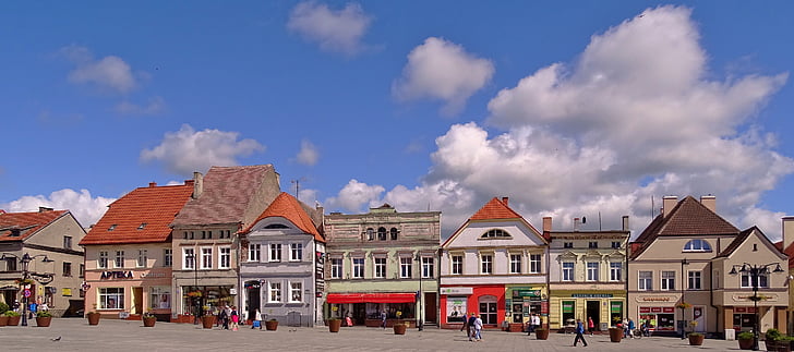 Polen, Darlowo, Darlowo, Marktplatz, Architektur, Europa, Sehenswürdigkeit