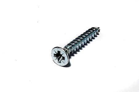 cross screw, woodscrew, metal, iron, thread