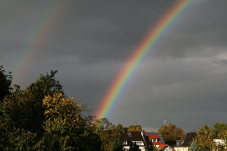 naturaleza, arco iris, fenómeno natural