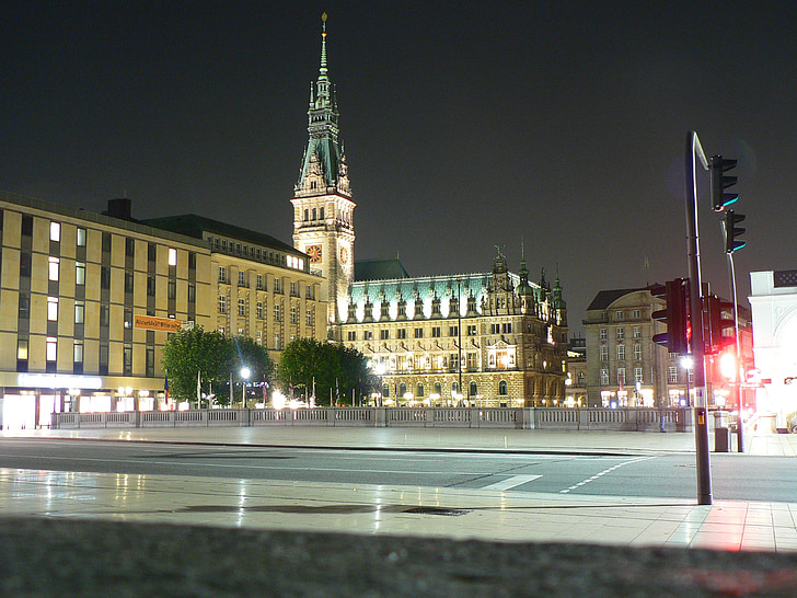 Hamburg, mestna hiša, stavbe