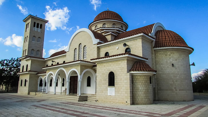 Kypros, xylotymbou, Ayios rafael, kirkko, Ortodoksinen, arkkitehtuuri, uskonto