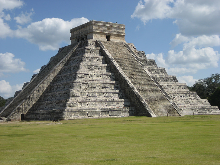 El castillo, Chichen-itza, Maia, pirâmide, Templo de, México, Yucatán