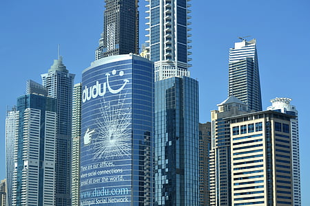 Dubai, bygning, arkitektur, City, rejse, Emirates, arabiske