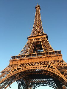 Paryż, Francja, Paryż Francja, Europy, Eiffel, słynny, budynek