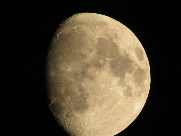 Luna, céu, à noite