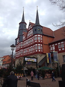 树脂, 大会堂, wernigerrode, 假日, 建筑, 著名的地方, 欧洲