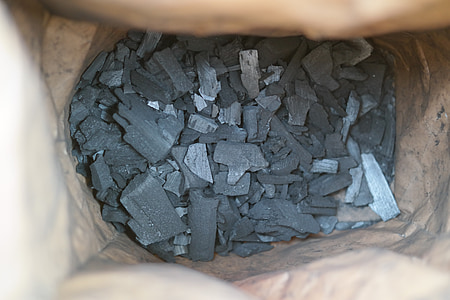 Carbon, Holzkohle, Tasche, Grill, Schwarz, Brennstoff, Feuer
