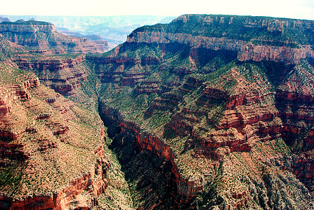 Stati Uniti d'America, Grand canyon, Colorado, scogliere, Panorama, immensità, fiume