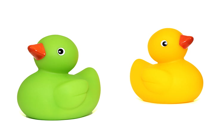 ducks, toys, duck, baby, child, cute, isolated