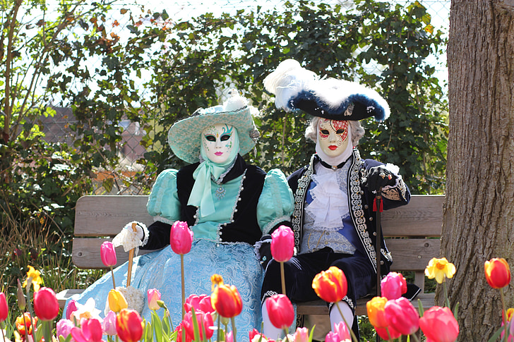 venetian, costume, tulip, floralia, spring