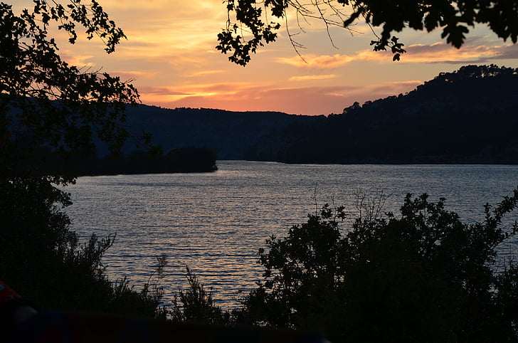 Lake, Ilta-auringossa, Sunset, abendstimmung, Metsä, Art, loma