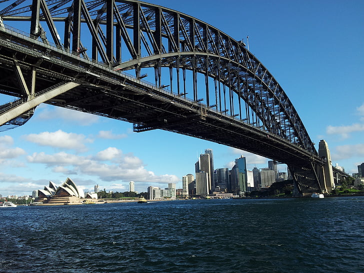 Sydney, Bridge, Opera house, Australien, Harbour, vand, rejse