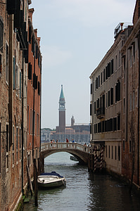 Италия, Венеция, вода, Европа, канал, пътуване, Европейската