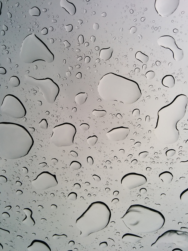 дъжд, предното стъкло, фон, капки, Прозорец, капка вода, капчици