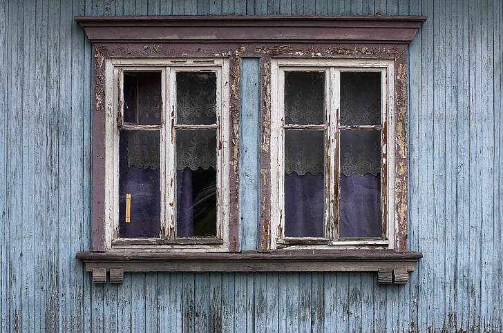window, old window, wood constructions, architecture, wood - Material, old, old-fashioned