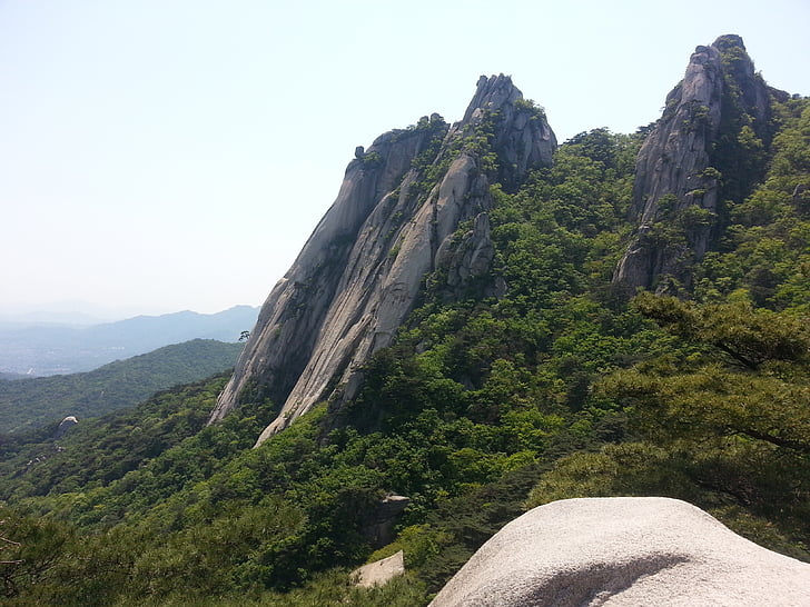 Dobong, escalada, picos, montanha, natureza, Rock - objeto, paisagem