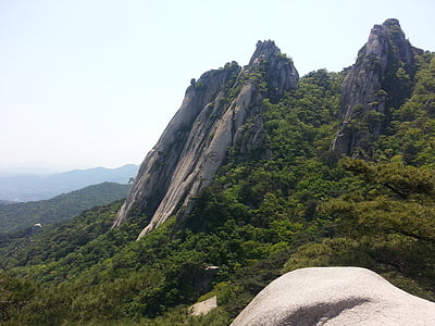Dobong, escalada, pics, muntanya, natura, Roca - objecte, paisatge
