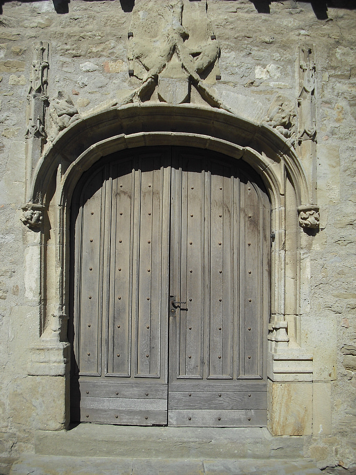 dveře, dřevo, Architektura