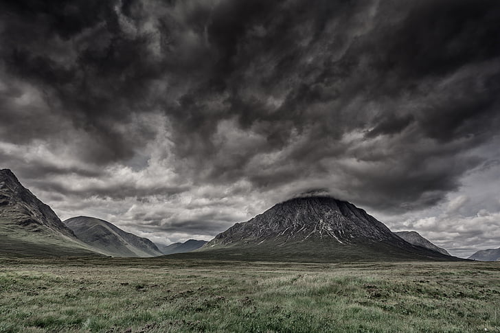 Szkocja, Highlands i islands, krajobraz, Highlands, nastrój, Natura, chmury