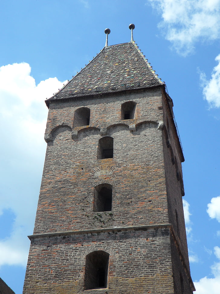 metzgerturm, tower, building, ulm, sky, old, masonry