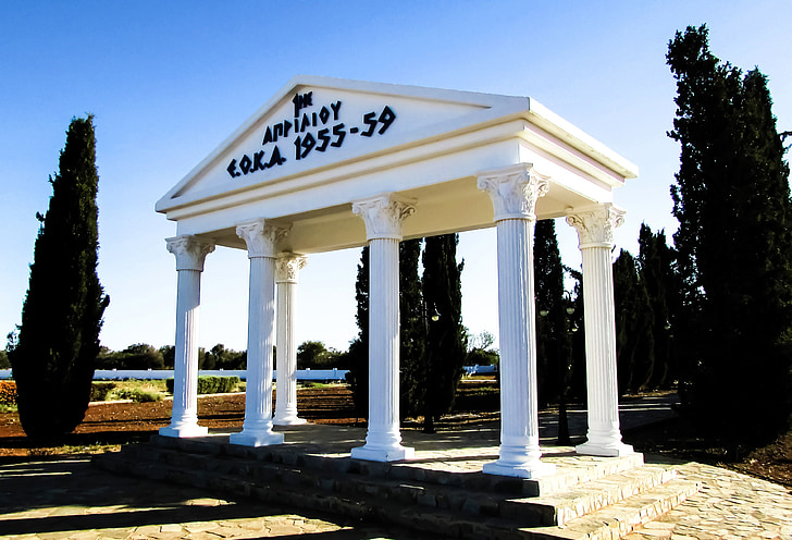 Chypre, Avgorou, monument, EOKA, indépendance