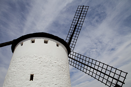 mill, don quixote, stain, windmill, lighthouse, tower