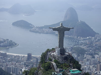 Rio, Brésil, voyage, paysage urbain, Journée, religion, Croix