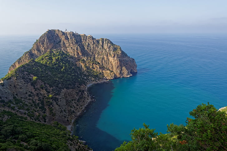 bejaia, Algerie, Mediterrâneo, azul, mar, água, reservado (a)