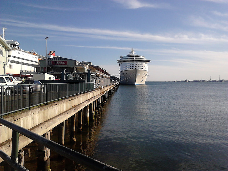 cruise, bay, port, melbourne, pier, wharf, water
