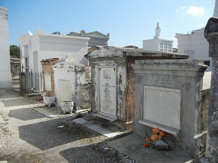 New orleans, temető, sírja, Louisiana, temető, Grave, építészet