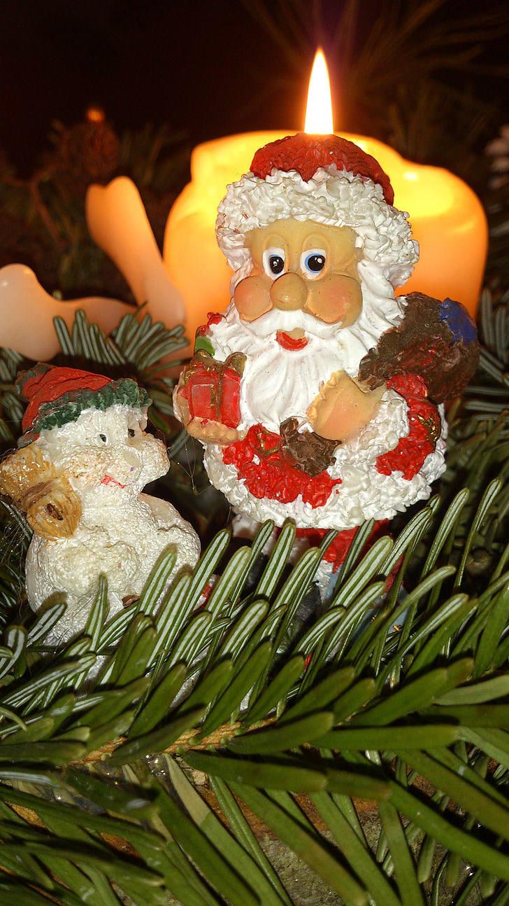Nikolaus, Weihnachten, Kerze, Advent, Santa claus