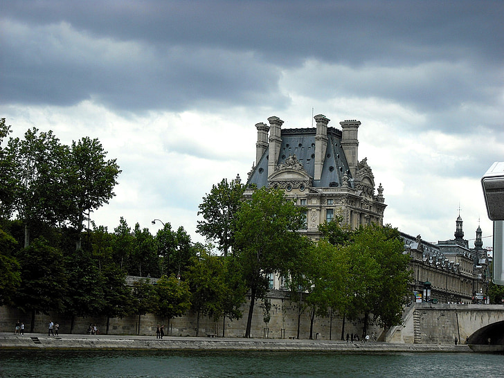 Seine, Párizs, folyó, Franciaország, építészet, épület, város