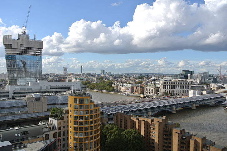 Londres, Skyline, Thames, puente
