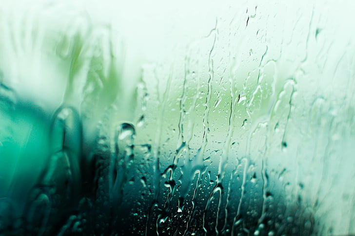 vihm, blur, akna, torm, taust, peegeldus, klaas